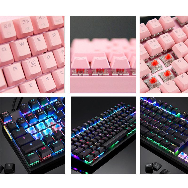 Originalna Motospeed CK82 RGB igračka mehanička tipkovnica 87 tipki LED pozadinsko osvjetljenje USB žičane laserske ergonomske tipkovnice za PC računalo