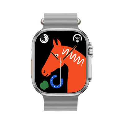 LEMFO Smart Watch Ultra Smartwatch Ανδρικό Γυναικείο Ρολόι Ultra Bluetooth Call NFC Αδιάβροχη οθόνη HD 1,96 ιντσών Ασύρματη φόρτιση