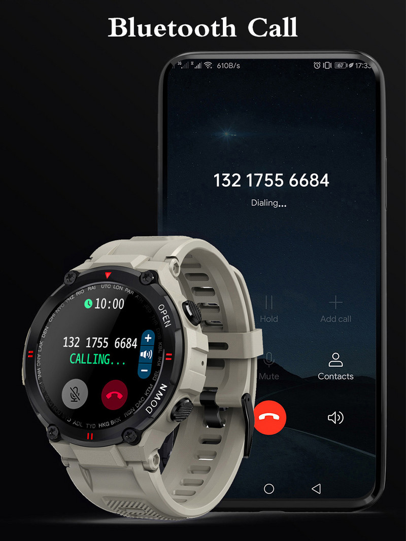 LEMFO K22 Smart Watch ανδρικό Bluetooth Call Αθλητικά ρολόγια 400mAh IP67 αδιάβροχα Smartwatch 2022 Custom Watch Face Fitness Tracker