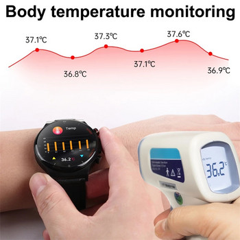 2023 Нов Smartwatch Кръвна захар Кръвни липиди Кръвно налягане Телесна температура Мониторинг на здравето Интелигентен часовник за мъже Жени Часовник