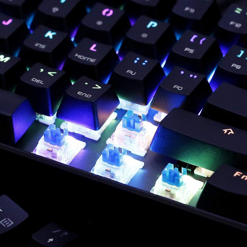 Motospeed CK61 mehanička tipkovnica prijenosna 61 tipka RGB LED pozadinsko osvjetljenje USB žičane uredske/gaming tipkovnice za Mac, Android, Windows