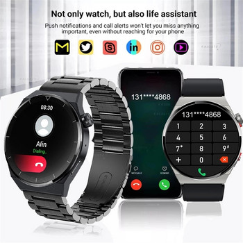 2023 NFC смарт часовник за мъже AMOLED 390*390 HD екран монитор за сърдечен ритъм Bluetooth разговор IP68 водоустойчив смарт часовник за Huawei Xiaomi