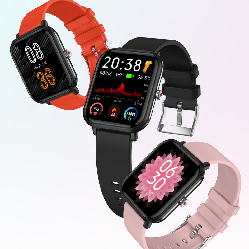 Kehatemperatuuri mõõtmine nutikell naistele meestele nutikell pulsikell Sporditreeningu teabe meeldetuletus