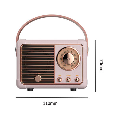 Dekoracija subwoofera Mini zvučnici Retro prijenosni ukrasi Mini zvučnici Bluetooth kompatibilni Klasični