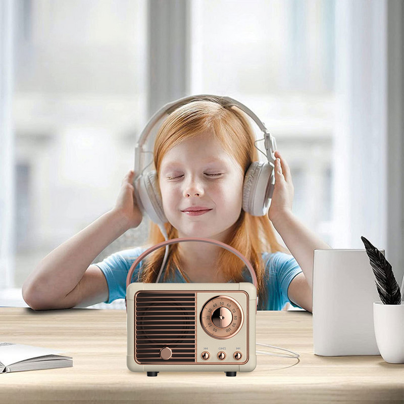 Dekoracija subwoofera Mini zvučnici Retro prijenosni ukrasi Mini zvučnici Bluetooth kompatibilni Klasični