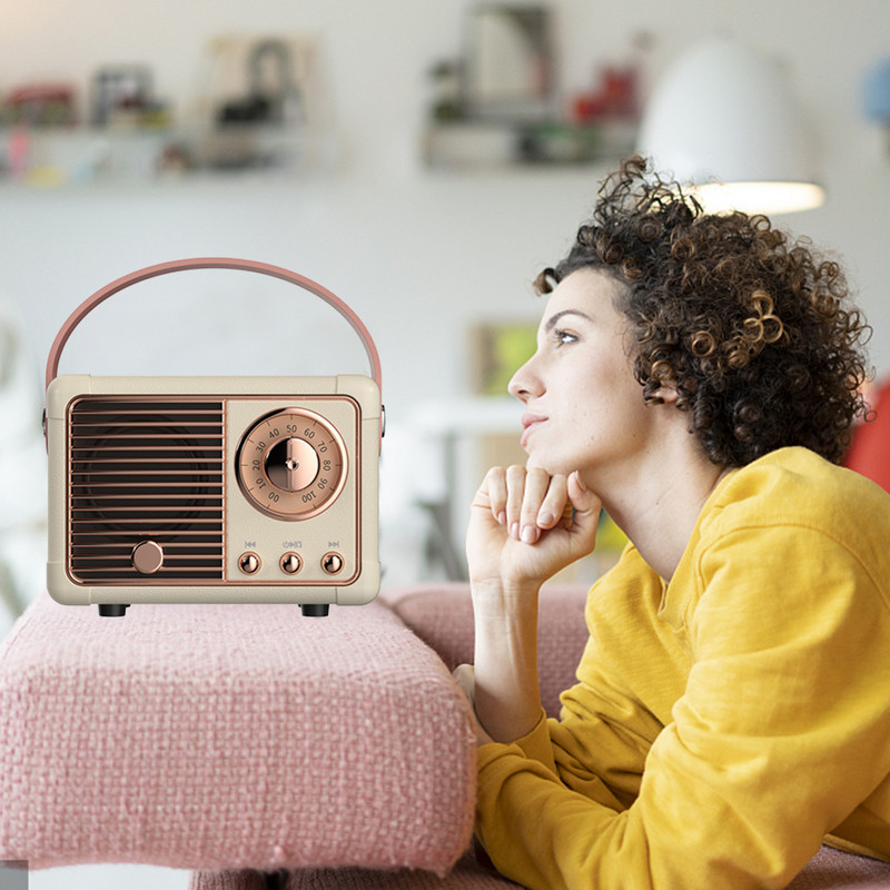 Dekoracija subwoofera Mini zvučnici Retro prijenosni ukrasi Mini zvučnici Bluetooth kompatibilni Klasični