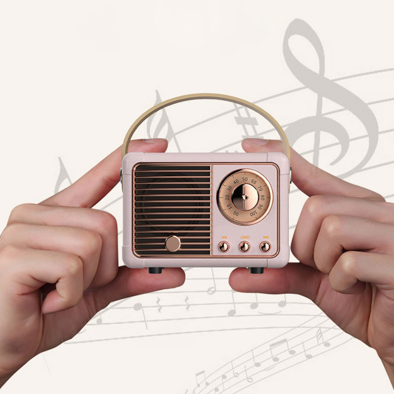 Dekoracija subwoofera Mini zvučnici Retro prijenosni ukrasi Mini zvučnici Bluetooth kompatibilni Klasični