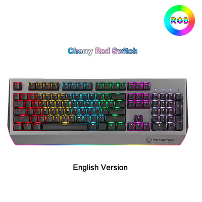 Originalna MOTOSPEED CK99 gaming mehanička tipkovnica Cherry Red Switch 104 tipke RGB pozadinsko osvjetljenje USB žična tipkovnica za računalne igrače