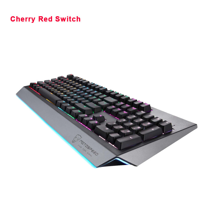 Originalna MOTOSPEED CK99 gaming mehanička tipkovnica Cherry Red Switch 104 tipke RGB pozadinsko osvjetljenje USB žična tipkovnica za računalne igrače