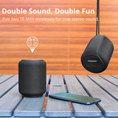 Γνήσιο Tronsmart T6 Mini Wireless Bluetooth Speaker Outdoor Low Pitch Portable Column IPX6 with Voice Assistant 24H Play