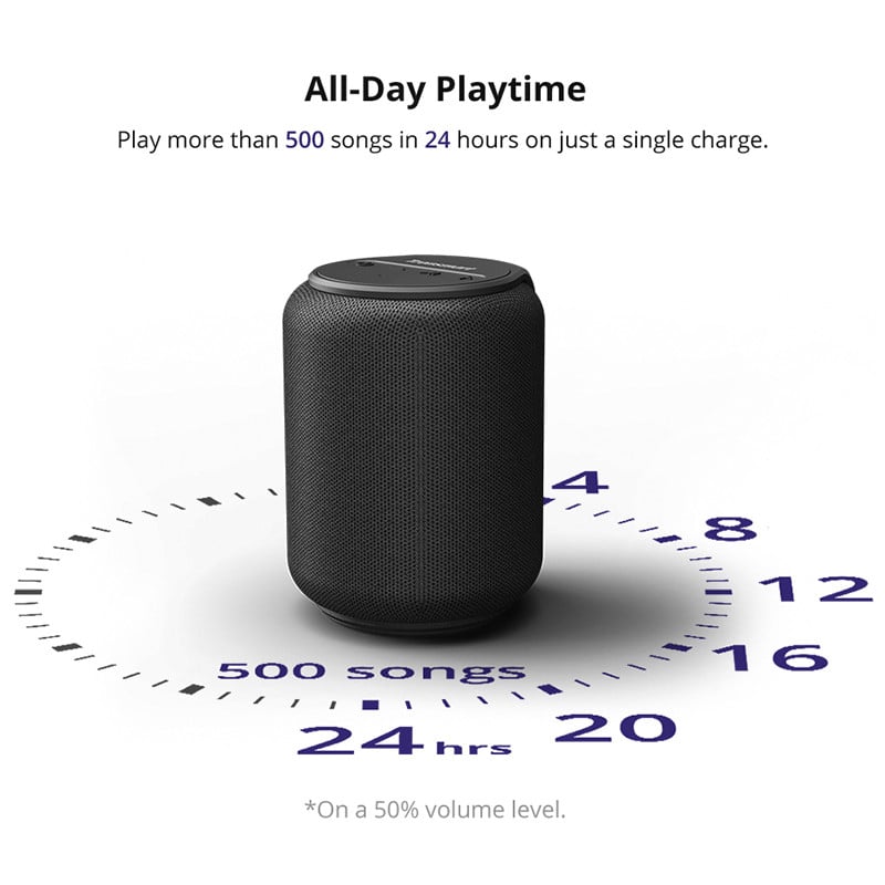 Γνήσιο Tronsmart T6 Mini Wireless Bluetooth Speaker Outdoor Low Pitch Portable Column IPX6 with Voice Assistant 24H Play
