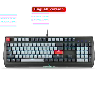 Motospeed CK74 mängumehaaniline klaviatuur 104 klahviga USB Juhtmega LED-taustavalgustusega laser-veekindlad klaviatuurid arvuti-arvuti sülearvuti mängijale