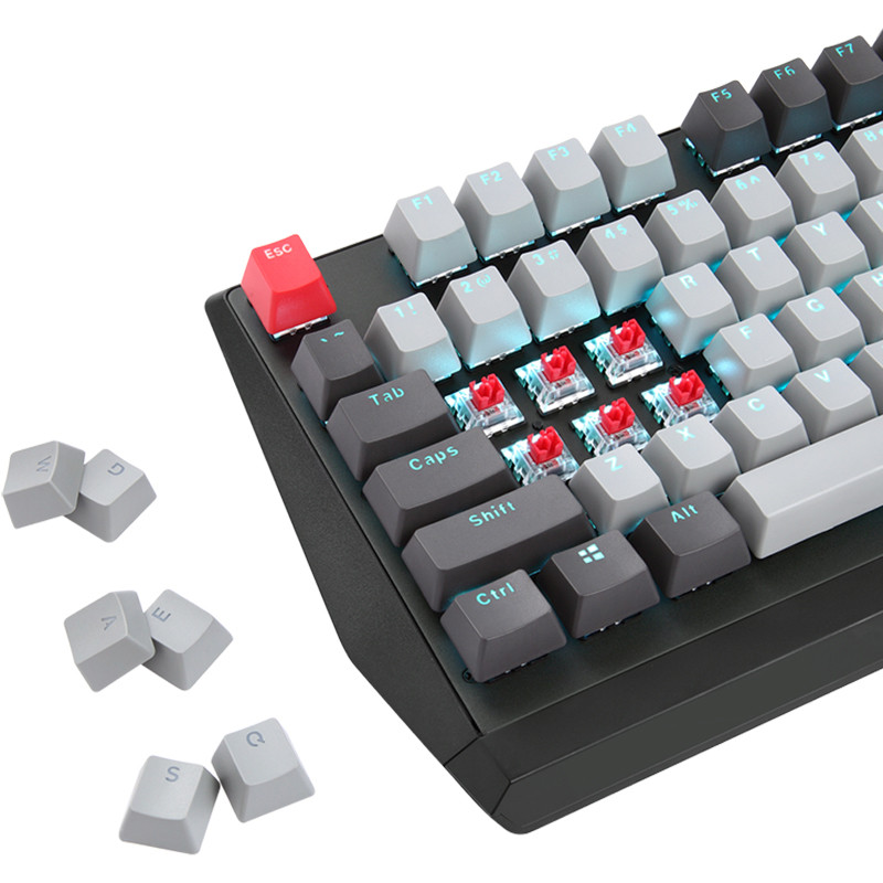 Motospeed CK74 mängumehaaniline klaviatuur 104 klahviga USB Juhtmega LED-taustavalgustusega laser-veekindlad klaviatuurid arvuti-arvuti sülearvuti mängijale