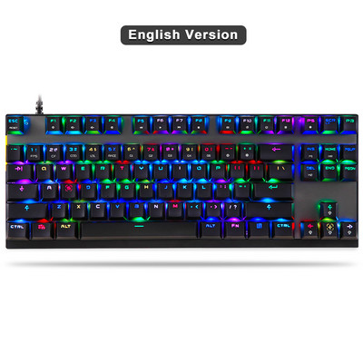 Το νεότερο Motospeed CK82 RGB Gaming Mechanical Keyboard Anti-Ghosting LED Backlight Backlight USB Ενσύρματα πληκτρολόγια λέιζερ για υπολογιστή υπολογιστή Gamer