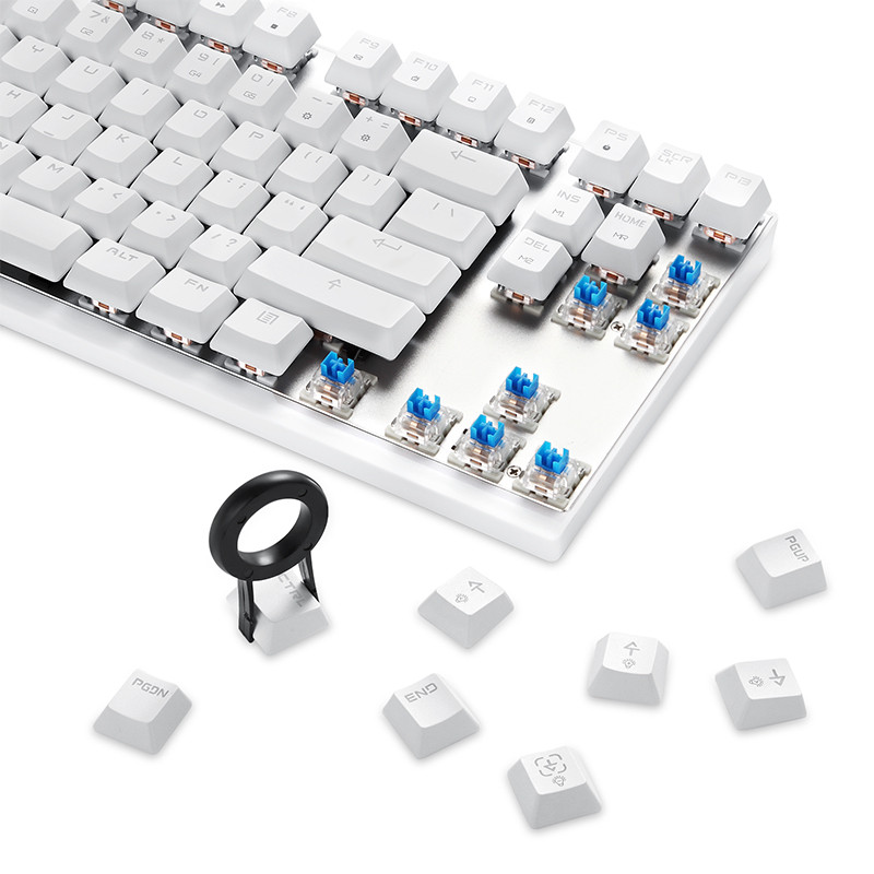 ÚJ Motospeed CK82 RGB Gaming mechanikus billentyűzet LED háttérvilágítás 87 gombos USB vezetékes lézeres ergonómiai billentyűzet PC számítógépes játékosokhoz
