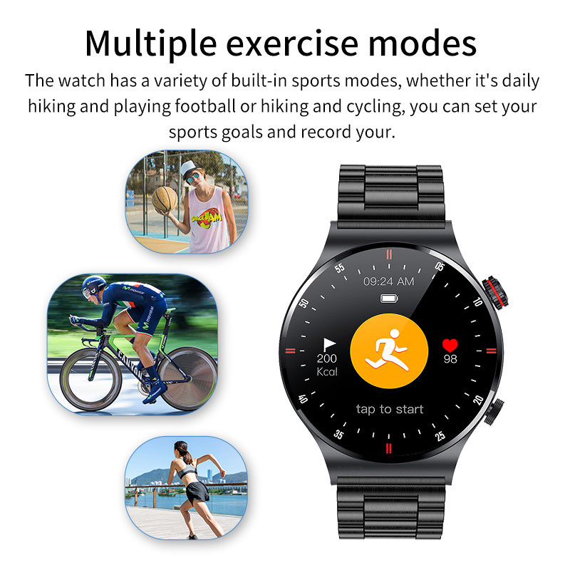 LIGE Bluetooth Call Smart Watch Men Healthy Monitor Ρολόγια ελέγχου πρόσβασης NFC IP67 Αδιάβροχο 1,28" Αθλητικό ρολόι με οθόνη HD
