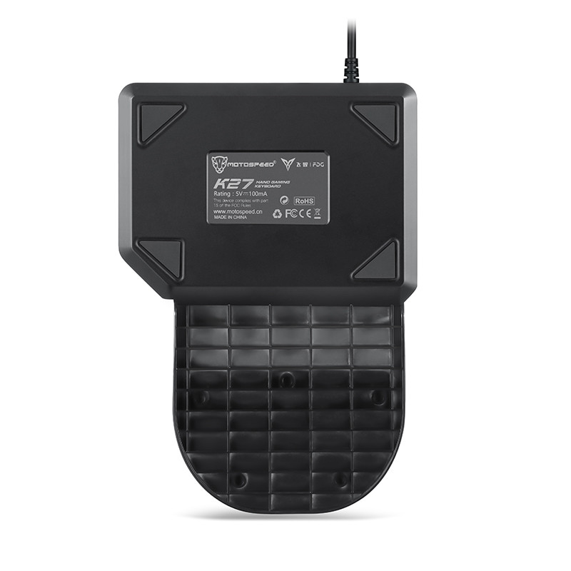 Γνήσιο Motospeed K27 Μονόχειρο Μηχανικό Αριθμητικό Πληκτρολόγιο Παιχνιδιού RGB Backlight Ενσύρματο μίνι πληκτρολόγιο για PS4 Xbox Computer Gamer