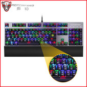 engleski/ruski Motospeed CK108 Mehanička tipkovnica 104 tipke USB Žičana RGB pozadinsko osvjetljenje Ergonomija Laserska igraća tipkovnica Podrška za zapešće