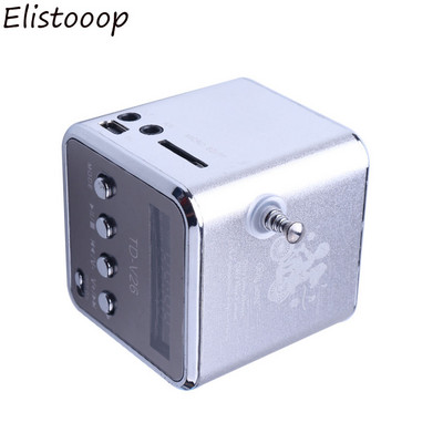 TD-V26 Speaker Mini FM Radio Receiver MP3 Music Player LCD soundbar Micro SD TF Music Stereo μεγάφωνο για φορητό υπολογιστή