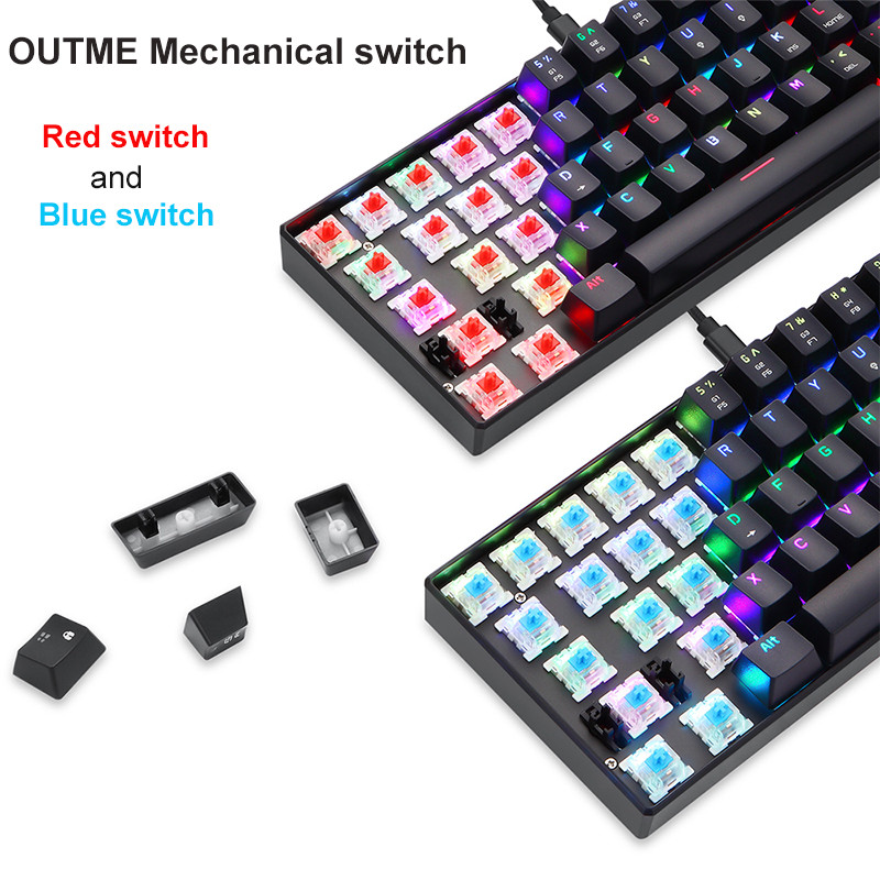 Cea mai ieftină tastatură mecanică Mini Motospeed CK61 RGB cu 61 de taste Iluminare de fundal LED cu fir Tastaturi RU pentru jocuri cu laser pentru laptop PC tabletă