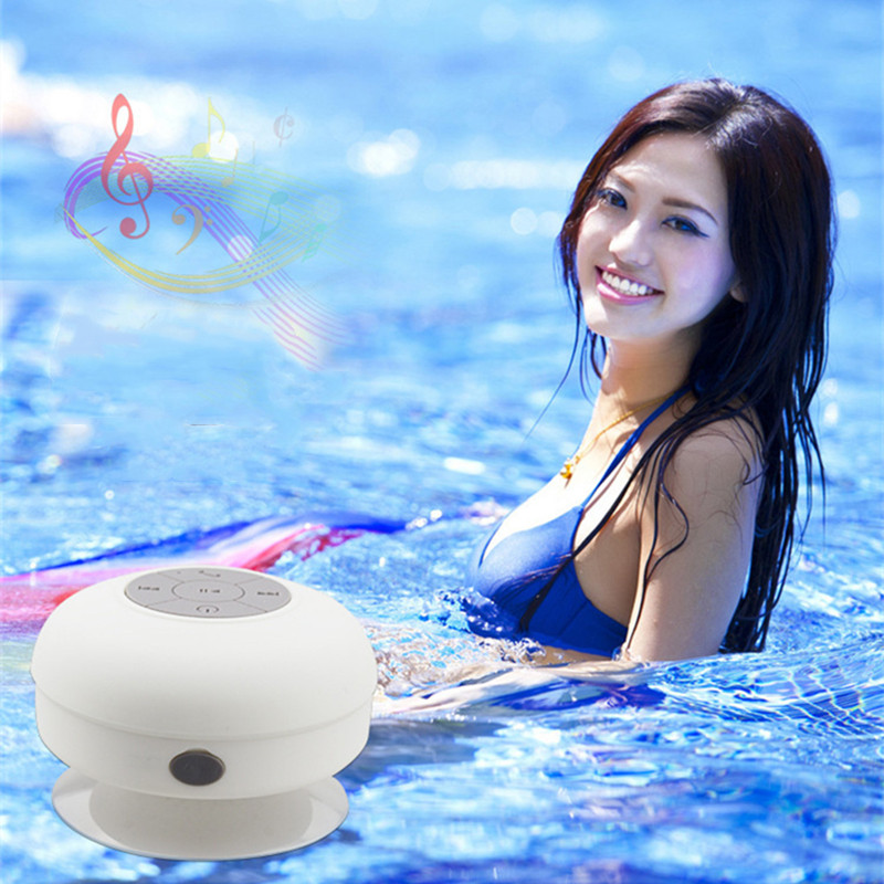 Prijenosni bežični Bluetooth zvučnik Vodootporan za kupaonicu Stereo glazbeni zvučnik s vakuumskom čašicom Mini 8CM univerzalni zvučnik