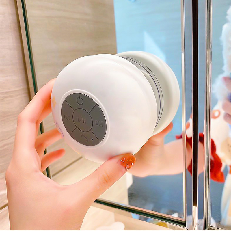 Prijenosni bežični Bluetooth zvučnik Vodootporan za kupaonicu Stereo glazbeni zvučnik s vakuumskom čašicom Mini 8CM univerzalni zvučnik