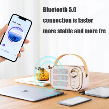 Ретро класически Bluetooth-съвместим високоговорител Музикален плейър Звук Стерео Преносима декорация Мини високоговорители Музикален плейър за пътуване