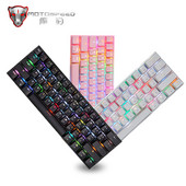 Motospeed CK62 RGB Μηχανικό πληκτρολόγιο 61 πλήκτρων Bluetooth Ασύρματο διπλής λειτουργίας Εργονομία Laser Mini πληκτρολόγια παιχνιδιών για φορητό υπολογιστή