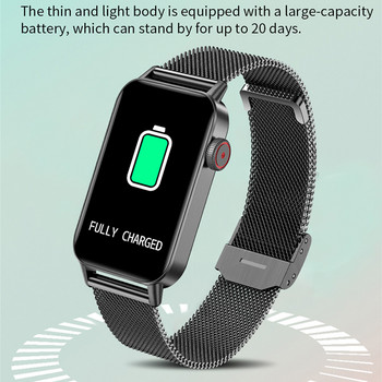 2022 Моден смарт часовник Дамски часовници Монитор на сърдечния ритъм Напомняне за обаждане Bluetooth Дамски смарт часовник жена за Xiaomi HUAWEI +кутия