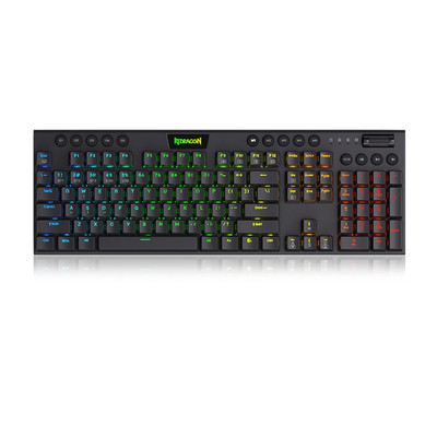 Redragon 104 tipke Žičana/2.4G bežična/Bluetooth igraća mehanička tipkovnica RGB pozadinsko osvjetljenje tipkovnica za igre za prijenosno računalo za igrače