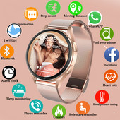 Νέο Έξυπνο Γυναικείο ρολόι Πλήρης οθόνη αφής Sports Fitness IP67 Αδιάβροχο Bluetooth Call Watch για Android IOS Smartwatch Γυναικείο Ανδρικό