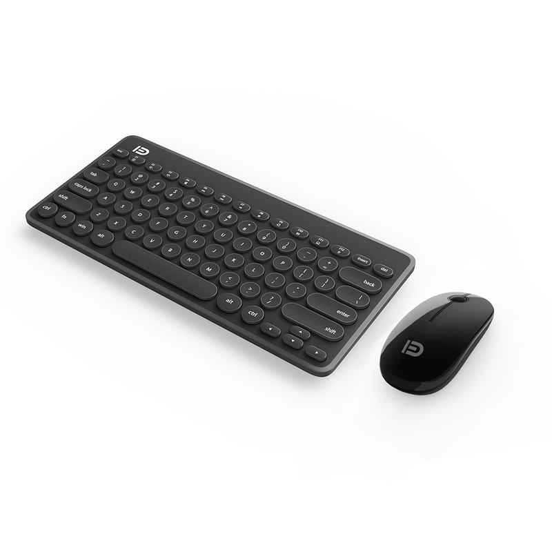 Ασύρματο πληκτρολόγιο Ποντίκι Combo 2.4G Πληκτρολόγιο εξαιρετικά λεπτό πληκτρολόγιο υπολογιστή 1600DPI Ποντίκια για οικιακό φορητό υπολογιστή Windows PC Φορητός υπολογιστής