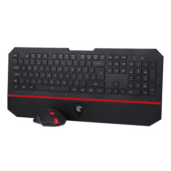 Комбинирана безжична геймърска клавиатура и мишка 2.4G 104 клавиша Клавиатура и 2400 DPI игра Мишки LED подсветка за лаптоп с Windows