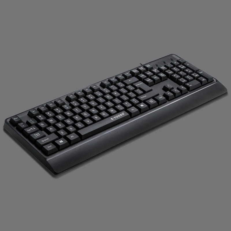 Εργονομικό ενσύρματο πληκτρολόγιο 104 πλήκτρων Αγγλικό τυπικό Πληκτρολόγιο Home Office Usb Πληκτρολόγιο παιχνιδιού για φορητό υπολογιστή Πληκτρολόγιο υπολογιστή