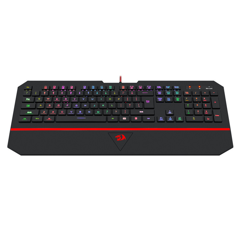 Tastatură RGB Tastatură LED pentru jocuri 104 taste Tastatură de computer cu iluminare din spate cu fir USB Slient Game Tastatură de birou pentru PC Laptop Mac