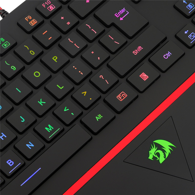 Tastatură RGB Tastatură LED pentru jocuri 104 taste Tastatură de computer cu iluminare din spate cu fir USB Slient Game Tastatură de birou pentru PC Laptop Mac