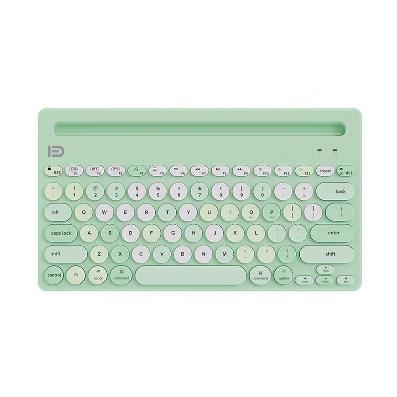 Mini prenosná 2,4G bezdrôtová klávesnica Bluetooth klávesnica s dvoma režimami pre iPad, telefón, tablet, klávesnica pre Android, iOS a Windows