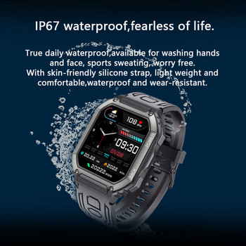 COLMI P26 1,81-инчов смарт часовник мъжки водоустойчив спорт на открито фитнес тракер 100+ спортни режима смарт часовник за Android iOS