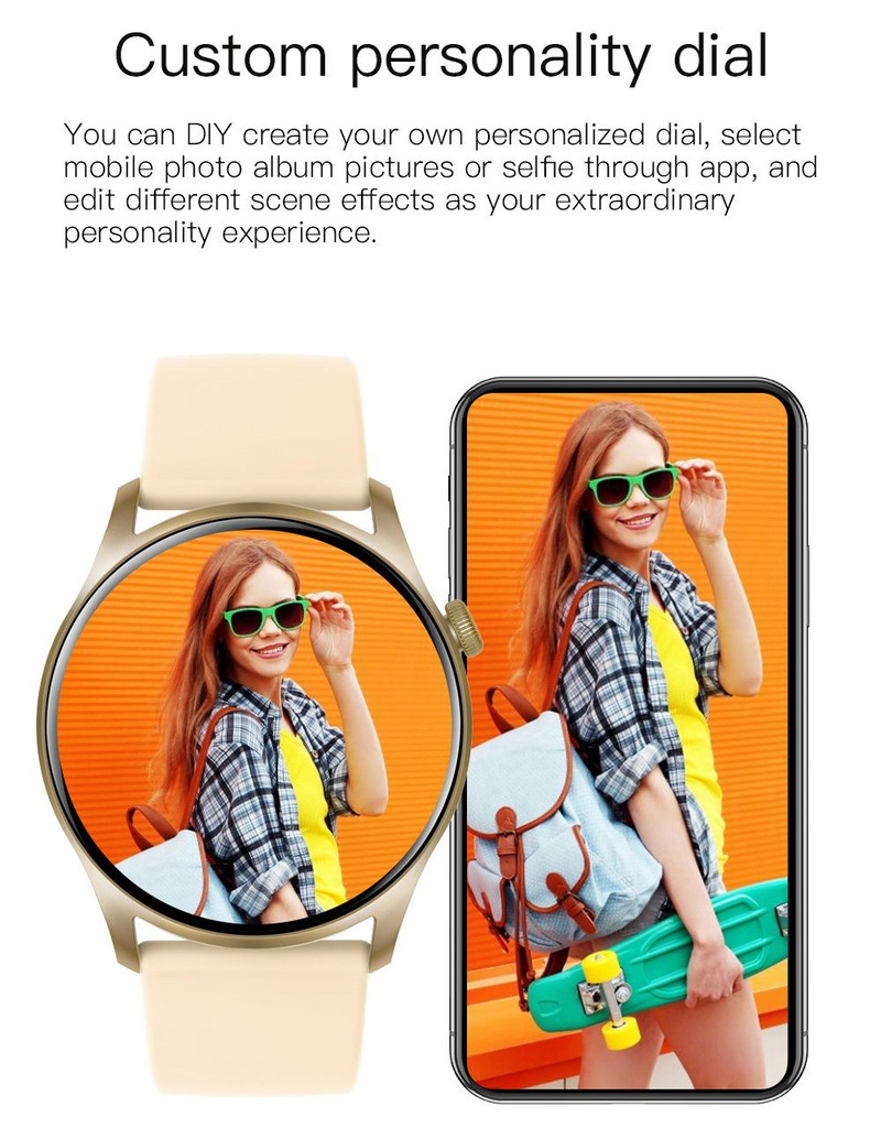 2022. aasta uus nutikell naiste meeste täisvärviline suure puuteekraaniga muusika Sport Fitness nutikell naiste kõne pulss veekindel