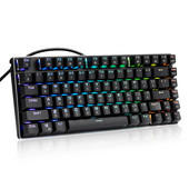RU Gaming Mehanička tipkovnica Plavi prekidač USB RGB pozadinsko osvjetljenje Žičana tipkovnica 81 tipka Anti-ghosting Za igre Laptop PC ruski