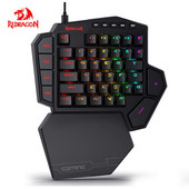 Tipkovnica za igre s lijevom jednom rukom RGB pozadinsko osvjetljenje 42 tipke Prijenosna tipkovnica za igre Mehanička tipkovnica za PS3 PS4 Switch Laptop PC igrač