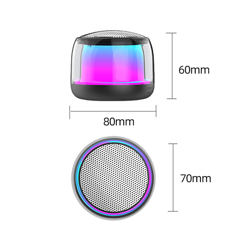 Ασύρματο ηχείο Bluetooth Υψηλό φορητό ισχυρό Boombox Sound Box Μίνι ηχεία ανοιχτής ακρόασης με φως LED εξωτερικού χώρου