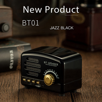 Mini Retro bluetooth hangszóró 1200mAh támogatás TF kártya 5W Rádió Számítógép Hangszóró Hordozható Audio Vezeték nélküli Cute Classic