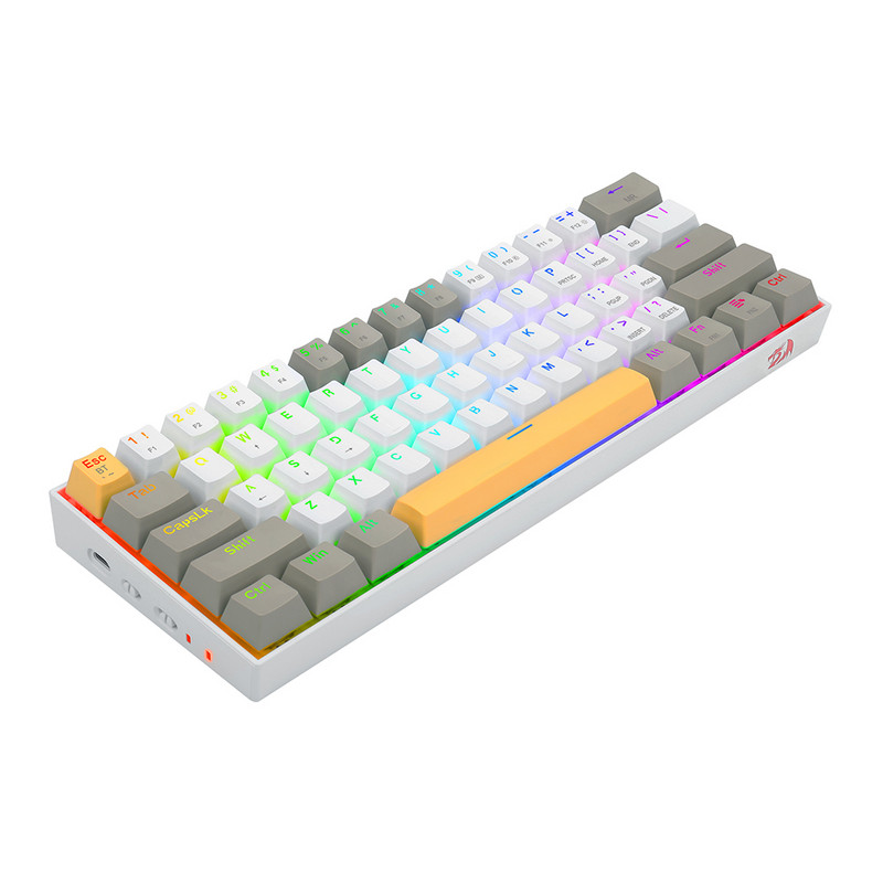 Mini Gaming RGB apšvietimas, 3 režimai, 2,4G belaidė Bluetooth laidinė klaviatūra 61 klavišo mechaninė klaviatūra, skirta asmeniniam nešiojamajam kompiuteriui mobiliesiems telefonams