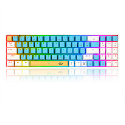 Redragon K688 RGB USB Mini Mechanical Gaming Keyboard Blue Switch 78 Keys Ενσύρματο αποσπώμενο καλώδιο, φορητό για φορητό υπολογιστή ταξιδιού