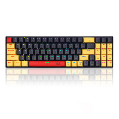 Redragon K688 RGB USB Mini Mechanical Gaming Keyboard Blue Switch 78 Keys Ενσύρματο αποσπώμενο καλώδιο, φορητό για φορητό υπολογιστή ταξιδιού