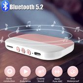 Prijenosni Bluetooth5.2 zvučnik Bežična glazbena kutija s koštanom provodljivošću Mini stereo uređaj ispod jastuka TF kartica za poboljšanje sna