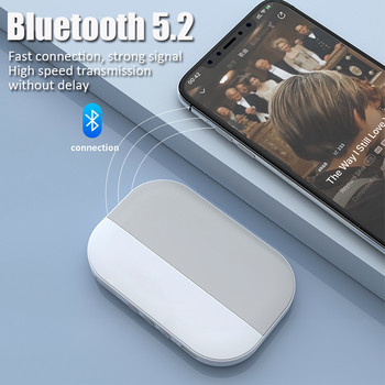 Преносим Bluetooth 5.2 високоговорител Безжична костна проводимост Музикална кутия Мини стерео плейър под възглавницата Подобрява поддръжката на съня TF карта