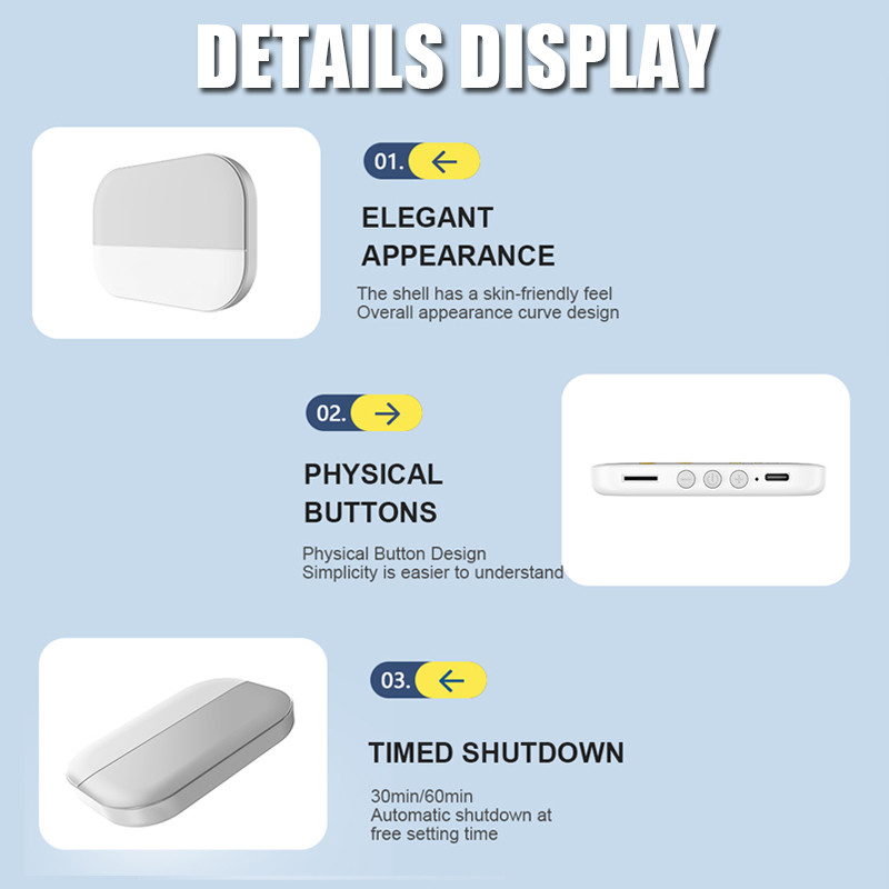 Prijenosni Bluetooth5.2 zvučnik Bežična glazbena kutija s koštanom provodljivošću Mini stereo uređaj ispod jastuka TF kartica za poboljšanje sna