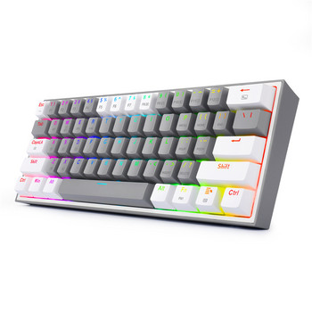 Redragon K616 Pro TKL Безжична RGB механична клавиатура 5.0 BT/2.4 Ghz/кабелна три режима 60% Bluetooth клавиатура Линеен червен превключвател